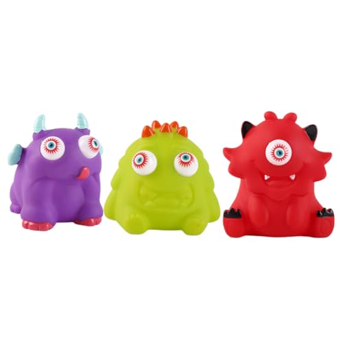EXAOMBLE 3 Stück Quetschmonster Lustige Stressbälle für Stressabbauendes für Partys zu Geburtstagen und Feiertagen Cartoon Tierdesign in Grün Rot und EXAOMBLE 3 Stück Quetschmonster Lustige Stressbälle für Stressabbauendes für Partys zu Geburtstagen und Feiertagen Cartoon Tierdesign in Grün Rot und von EXAOMBLE