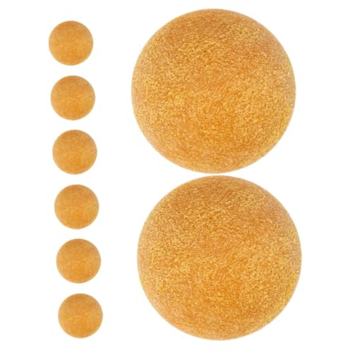 EXAOMBLE 8 Stück Tischfußball Foosballkugeln Foosballball Ersatzbälle Für Kickerbälle Plastikkugeln Mini Tischkicker Mini-fußbälle Als Gastgeschenke Mini -bälle Yellow Abs von EXAOMBLE