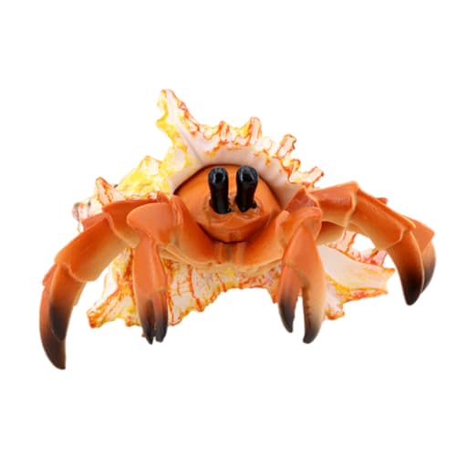EXAOMBLE Simulation Pagurian Krabbenfigurine Realistisches Spielzeug Für Junge Mädchen Kreatives Strandspielzeug Hochwertiges Kunststoffmaterial Für Dekoration Und Lernen von EXAOMBLE