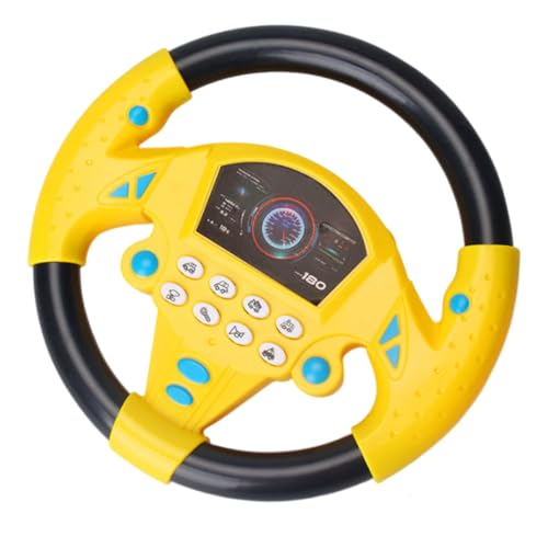 EXAOMBLE Lenkrad für Auto Simuliertes mit Rotation für Kleinkinder Tragbar und Interaktiv für Hinterbank Unterhaltung EXAOMBLE Lenkrad für Auto Simuliertes mit Rotation für Kleinkinder Tragbar und Interaktiv für Hinterbank Unterhaltung von EXAOMBLE