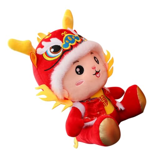 EXAOMBLE Puppe Plüschtier Drachen Kuscheltier Drache Ausgestopft Spielzeugplüsch Figur Karikatur Plüschtier Süß Plüschdrache Drache Stoffpuppe Stofftierpuppe Pp Baumwolle Rot EXAOMBLE Puppe Plüschtier Drachen Kuscheltier Drache Ausgestopft Spielzeugplüsch Figur Karikatur Plüschtier Süß Plüschdrache Drache Stoffpuppe Stofftierpuppe Pp Baumwolle Rot von EXAOMBLE