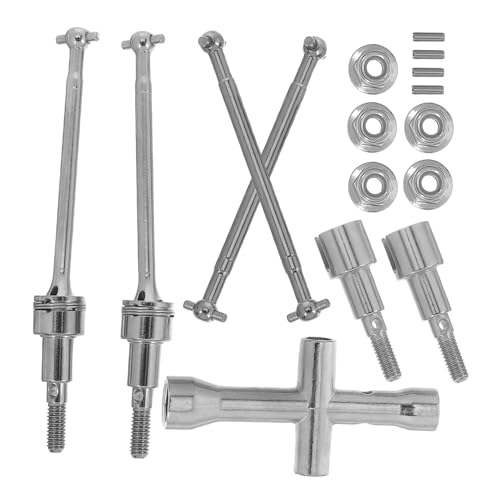 EXAOMBLE Zubehör für RC-Autos Autozubehörteile Ersatzradbaugruppe Walker-Teile Fahren Auto Teil Metall Silver EXAOMBLE Zubehör für RC-Autos Autozubehörteile Ersatzradbaugruppe Walker-Teile Fahren Auto Teil Metall Silver von EXAOMBLE