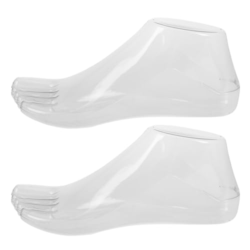 EXCEART 1 Paar Fußmodellständer personalisiert heiße und kalte Augenklappe Ball zubehör Plastik-Fußmodell Schaufensterpuppen für Schuhe Fuß aus Kunststoff Socken-Display-Fuß Transparent EXCEART 1 Paar Fußmodellständer personalisiert heiße und kalte Augenklappe Ball zubehör Plastik-Fußmodell Schaufensterpuppen für Schuhe Fuß aus Kunststoff Socken-Display-Fuß Transparent von EXCEART