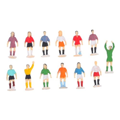 1 Sandtischfußballmann sportliche Actionfiguren Menschenfiguren Kunststoff küchendekoration küchendeco Spielzeug Modelle Simulationscharaktermodell Figurenmodell Dekor Miniatur von EXCEART