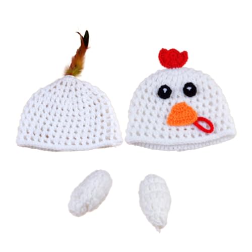 EXCEART 1 Satz Häkeln Kleidung für Neugeborene Handgemachtes Hühnerkostüm Fotografie Requisiten Weiß für Babyfotoshootings EXCEART 1 Satz Häkeln Kleidung für Neugeborene Handgemachtes Hühnerkostüm Fotografie Requisiten Weiß für Babyfotoshootings von EXCEART
