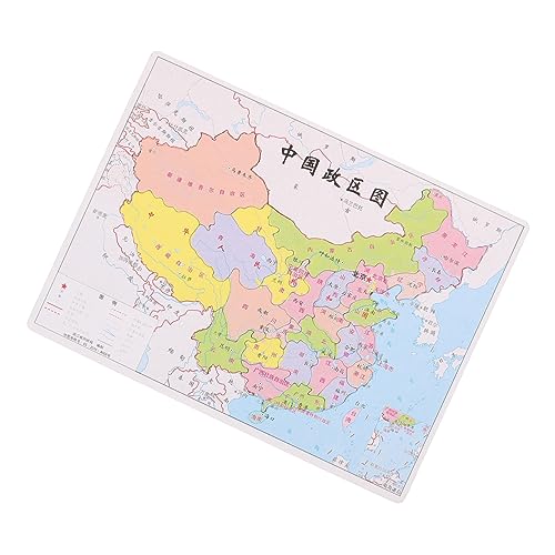 EXCEART 1 Satz Regierungskarte Puzzle Interaktives China-Kartenspielzeug Puzzle- China-Karte-Lernspielzeug Kartenrätsel passendes Rätsel für Papier EXCEART 1 Satz Regierungskarte Puzzle Interaktives China-Kartenspielzeug Puzzle- China-Karte-Lernspielzeug Kartenrätsel passendes Rätsel für Papier von EXCEART