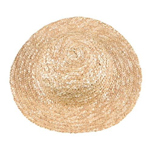 EXCEART 1 Stück DIY-Strohhut Strohhüte Für Frauen Mini-Bastelhüte Miniatur-Strohhut Zum Basteln Kinderstroh-Strandhut Kinderbasteln Kinderparty-Strohhüte Zum Basteln Miss Bamboo von EXCEART