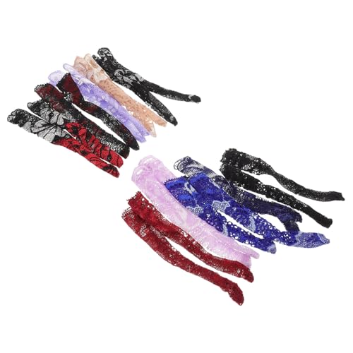 EXCEART 10 Paare 11 Puppenzubehör -socken Minipuppenstrümpfe Amerikanische Puppenstrumpfhosen Puppe Kostüm Puppenstrümpfe Ornament Socken Für Babypuppen Spitze von EXCEART