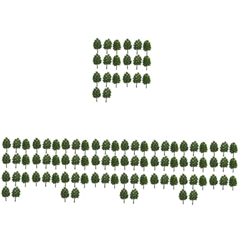 EXCEART 100 STK schreibtischdeko Schreibtisch Decor Miniaturbaum Miniaturen zum Basteln Kunsthandwerk Weihnachtshandwerk Modellbaum Anlage Kiefer gt Pflanze von EXCEART