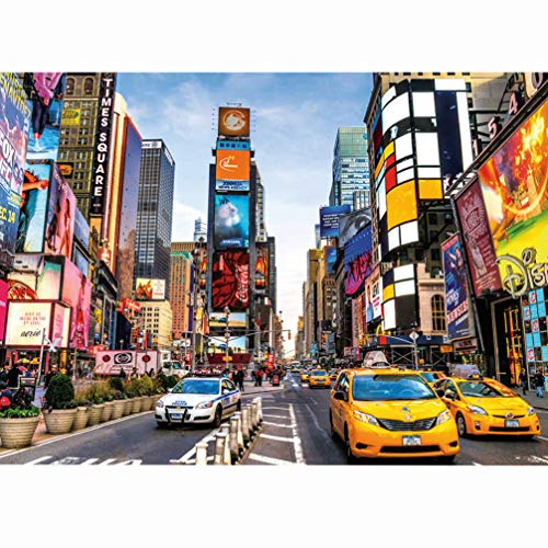 EXCEART 1000 Teile Erwachsene Puzzle Time Square Puzzle Amerika Landschaft Foto Puzzle Lernspielzeug DIY Lernrätsel Bild Puzzle Erwachsenenuzzle von EXCEART