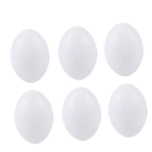EXCEART 10st Gefälschte Vogeleier Dekor Gefälschtes Ei Gefälschte Eier Brieftaube Simulierte Vogeleier Wo Kreatives Gefälschtes Ei Weiße Plastikeier Falsches Ei Künstlich Lieferungen von EXCEART