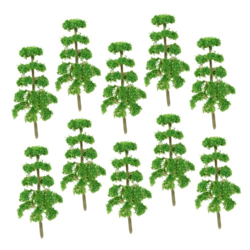 EXCEART 10st Mini-modellbaum Modelleisenbahnbäume Miniaturbäume Zum Basteln Materialien Für Architekturmodelle Bastelbäume Miniaturbaum Mini-miniaturmodell Baumspielzeug Plastik Green von EXCEART