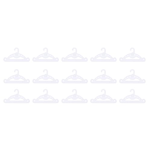 EXCEART 15 Stücke Puppen Kleiderbügel Puppenoutfits Puppenkleiderbügel Babykleiderbügel Puppenzubehör für Puppenkleidung Doll Kleiderbügel Nette Puppe Kleiderschrank Puppenhaus Zubehör von EXCEART