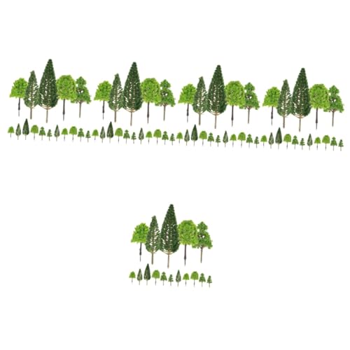 EXCEART 150 STK Mikrolandschaftssimulationsbaum Miniatursträucher Büsche Modell Baum Kuchen Topper Miniaturbäume Modellbahn Landschaft Terrarienbaummodell Schreibtisch Ornamente Plastik von EXCEART