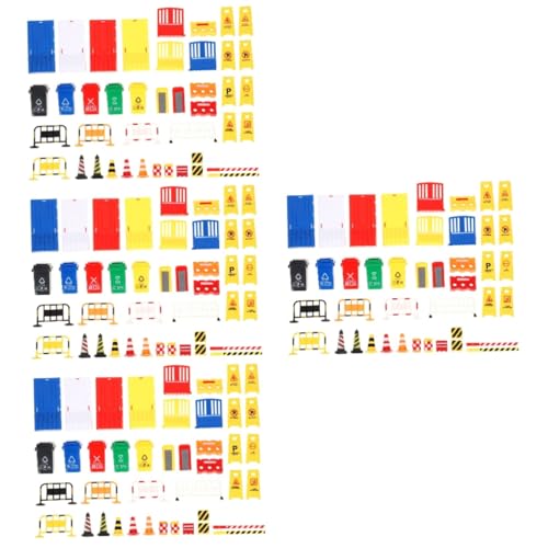 EXCEART 160 STK Simulationsrequisiten Für Straßensperren Mini-ampel Lernspielzeug Für Sichere Straßen Straßensperre Spielzeug Mikro Landschaft Sandtisch Spielzeug Pp Kind Klassisch von EXCEART