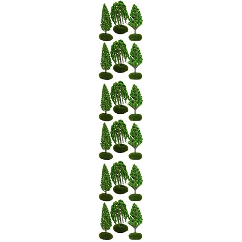 EXCEART 18 STK Baummodell Modellbäume Miniaturbäume Mini-bäume Gebäude Im Maßstab n Miniatur-puppenhaus O Züge Mini-Pflanzen Großer Zug Miniaturen Winzig Plastik Ob11 Materialien Bahn von EXCEART