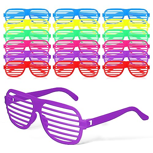 EXCEART 18 Stück Neonfarbene Shutter-Sonnenbrillen Kunststoff-Party-Sonnenbrillen Kostüm-Brillen 80Er-Jahre-Party-Sonnenbrillen Mit Schlitzen EXCEART 18 Stück Neonfarbene Shutter-Sonnenbrillen Kunststoff-Party-Sonnenbrillen Kostüm-Brillen 80Er-Jahre-Party-Sonnenbrillen Mit Schlitzen von EXCEART