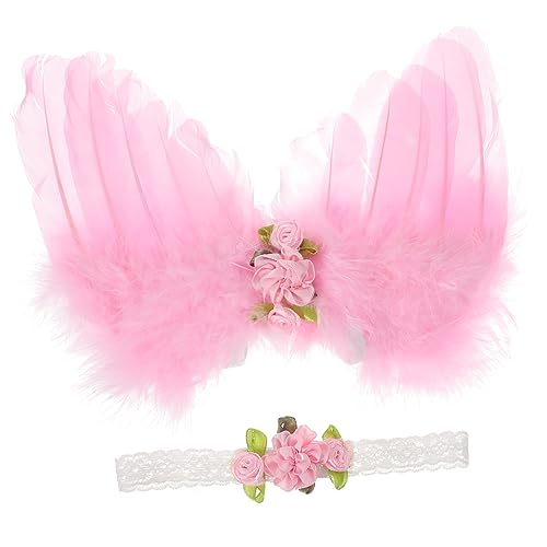 EXCEART 1Satz Kostümset für Engelsflügeln Passendem Blumenstirnband Requisite für Fotoshootings Cosplay Festlichkeiten für Neugeborene Junge Mädchen EXCEART 1Satz Kostümset für Engelsflügeln Passendem Blumenstirnband Requisite für Fotoshootings Cosplay Festlichkeiten für Neugeborene Junge Mädchen von EXCEART