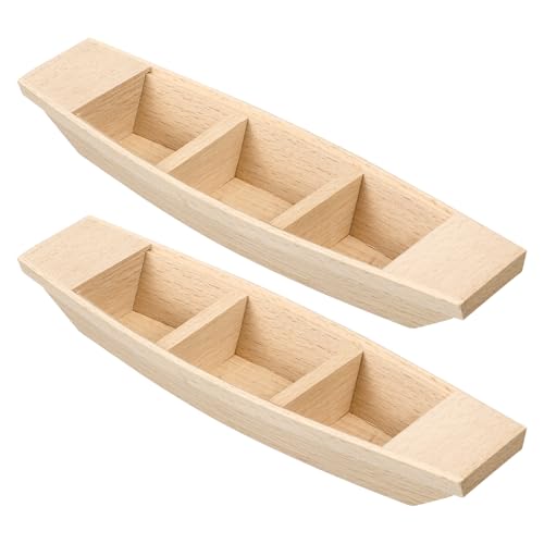 EXCEART 2 StüCk Holzboot Modell - Miniatur Holzschiff FüR Kinder, Naturholz Deko Boot, Handwerkliches Spielzeug FüR Zuhause Und BüRo, Holzboot Bausatz Zur FöRderung Der Hand-Augen-Koordination EXCEART 2 StüCk Holzboot Modell - Miniatur Holzschiff FüR Kinder, Naturholz Deko Boot, Handwerkliches Spielzeug FüR Zuhause Und BüRo, Holzboot Bausatz Zur FöRderung Der Hand-Augen-Koordination von EXCEART