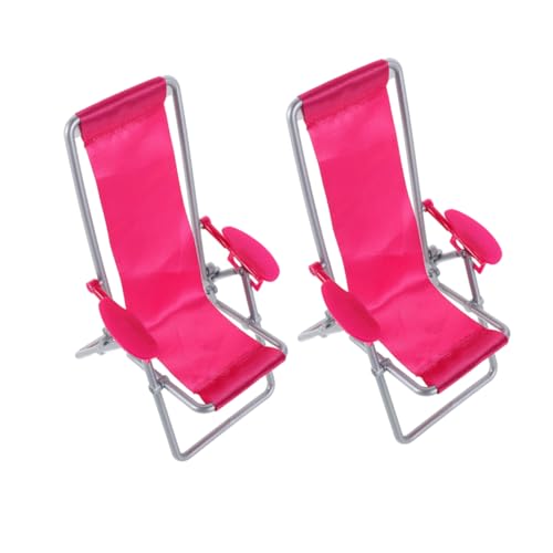 EXCEART 2 Stück Mini-klappstühle: Realistischer, Faltbarer Strandstuhl Für Schreibtischornamente Und Gartendekorationen – Puppenhaus-miniaturmöbel EXCEART 2 Stück Mini-klappstühle: Realistischer, Faltbarer Strandstuhl Für Schreibtischornamente Und Gartendekorationen – Puppenhaus-miniaturmöbel von EXCEART