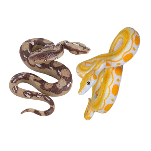 EXCEART 2 Stück Simuliertes - Halloween-streich-Requisiten Realistische Schlange Falsche Schlangen Fake Snake Streich Realistisches Gefälschtes Schlangenspielzeug Plastik von EXCEART