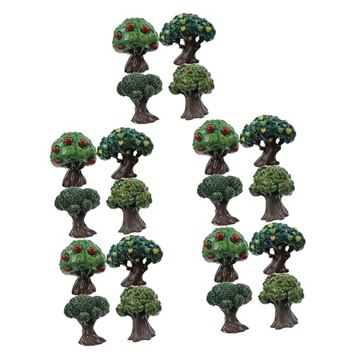 EXCEART 20 STK Simulation Apfelbaum Sandtisch-Zubehör Landschaftsbäume trainieren Ornament Modelle Modellbaum Mini-Baum Schreibtisch Baummodell Gartenbaum künstlicher Baum von EXCEART