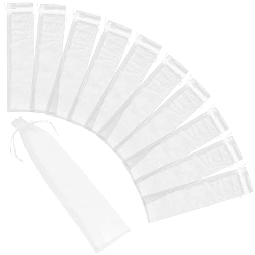 EXCEART 20 Stück Organza Aufbew bags, Fächer Aufbewahrungssäcke, Bastelverpackungssäcke, weiße Zugband Geschenktüten, 26,5 x 6 cm EXCEART 20 Stück Organza Aufbew bags, Fächer Aufbewahrungssäcke, Bastelverpackungssäcke, weiße Zugband Geschenktüten, 26,5 x 6 cm von EXCEART