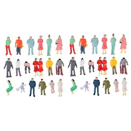 EXCEART 200 STK Charaktermodell Miniatur-menschenfiguren Menschen Zahlen Fee Mini-Menschen Modellbahn Leute Figur Maßstabsgetreues Personenmodell Kinderanzug Diorama Füllung Strand Plastik von EXCEART