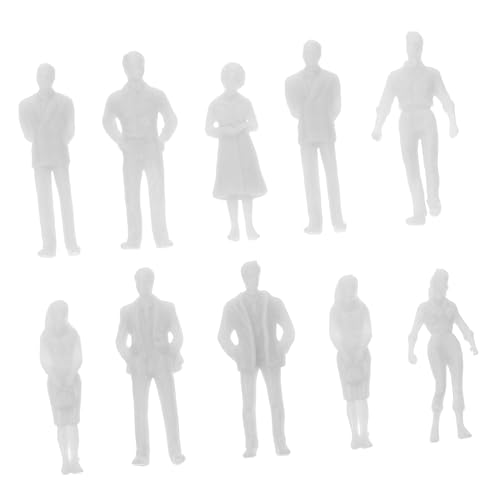 EXCEART Weiße Mini-menschenfiguren Im Maßstab 1:50 für Modelleisenbahnen und Miniaturhäuser EXCEART Weiße Mini-menschenfiguren Im Maßstab 1:50 für Modelleisenbahnen und Miniaturhäuser von EXCEART