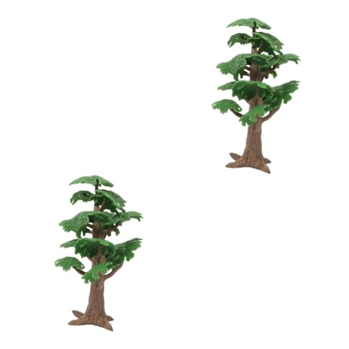 EXCEART 2St Baummodell Kiefer -Eisenbahnlandschaft Artificial Tree Light Tree Wohnkultur Pflanzendekorationen für Töpfe Mikrolandschaftsverzierung Gartendekoration im Freien Kaktus von EXCEART