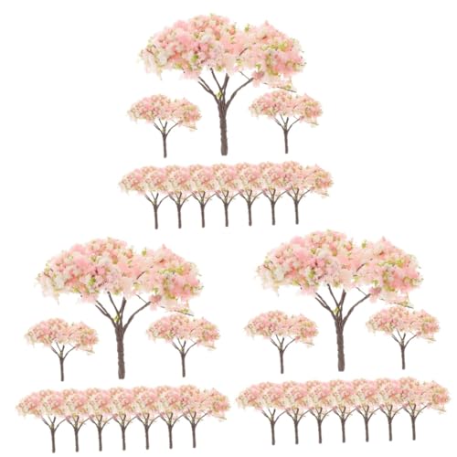 EXCEART 30 STK architektonisches Baummodell Mini-Baumschmuck lebensechter Kirschblütenbaum Anlage Ornament Künstliche Kirschblüten-Requisite falsche Pflanzen Sukkulenten künstliche Blumen von EXCEART