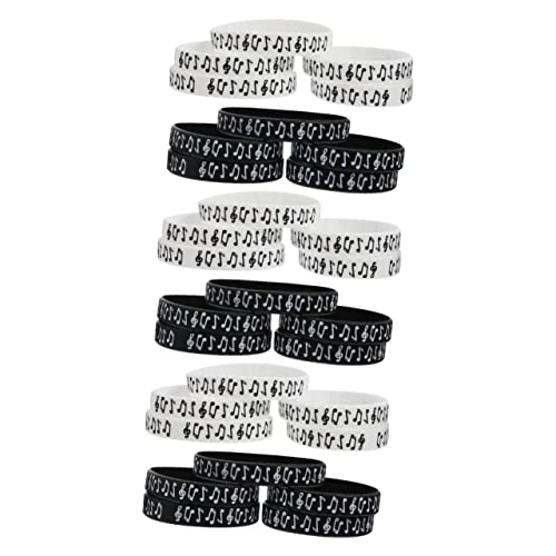 EXCEART 30 Stk Musiknoten-silikonhand Musik Note Armband Festival Band Gummiarmbänder Silikon Konzert Armband Festival Armband Dekorative Armband Kieselgel Weiß Handschlaufe Kind Drucken EXCEART 30 Stk Musiknoten-silikonhand Musik Note Armband Festival Band Gummiarmbänder Silikon Konzert Armband Festival Armband Dekorative Armband Kieselgel Weiß Handschlaufe Kind Drucken von EXCEART