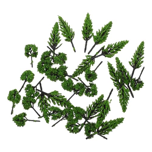 EXCEART Baummodell Landschaftsbau-Ornament 30 Stück Kunststoff-Material Simulationsbäume Für Bonsai-Dekoration Für Den Innen- Und Außenbereich von EXCEART