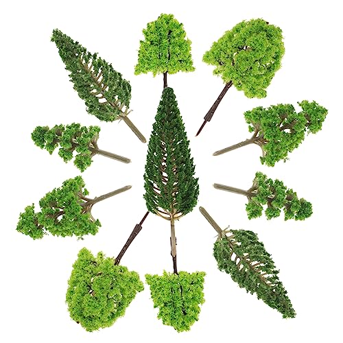 EXCEART 30st Mikrolandschaftssimulationsbaum Künstliche Baumpflanzen Modellbahn Landschaft Miniatursträucher Büsche 1/64 Diorama Miniatur-modellbäume Dreidimensional Kleiner Baum Plastik von EXCEART