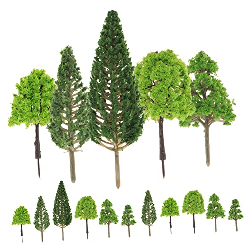 EXCEART 30st Mikrolandschaftssimulationsbaum Mini-baumschmuck Modelleisenbahn Funkelnder Baum Terrain Mini-bäume Zum Basteln Spielzeugbaum Miniaturlandschaft Diorama-minibäume Zug Plastik von EXCEART