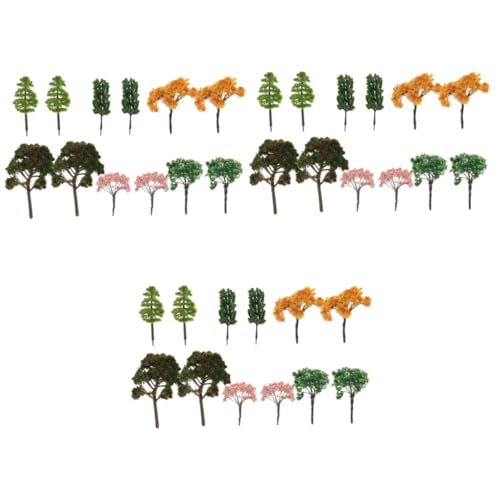EXCEART 36 STK Pflanze Modellbäume Harz Landschaft Landschaft Mini-Bäume Layout- Bonsai Anlage Schmuckstücke Modellbaum von EXCEART