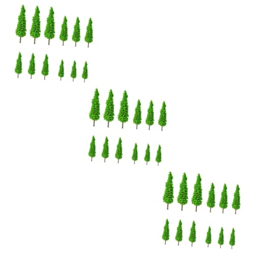 EXCEART 36 STK Simulation Grüner Baum Miniaturdekoration Modellbäume Liefert Saftige Dekoration Miniaturbäume Zum Basteln Modellbahn Landschaft Kind Sandkasten Modell Liefert Plastik von EXCEART