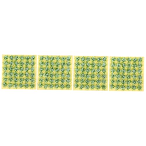 EXCEART 4 Blätter Graskorn Mini-Gras-Cluster selber Machen Rasenschmuck Modelle Pflanzendekor Miniaturornament gefälschtes Blumenbüschel getuftet schmücken Vegetation künstliche von EXCEART