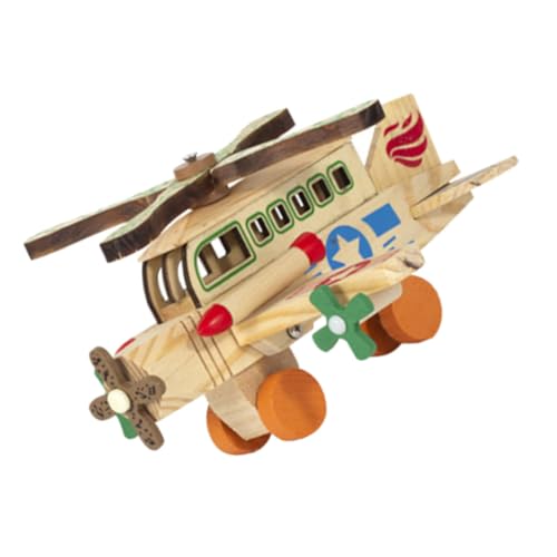 EXCEART 4 Stück Farbbomber Aus Holz Retro-flugzeugmodell Malset Für Kinder Spielzeugflugzeug Aus Holz Kinder Dekor Spielzeug Für Kinder Mal-Kits Büro Schreibtisch Holzhandwerk von EXCEART