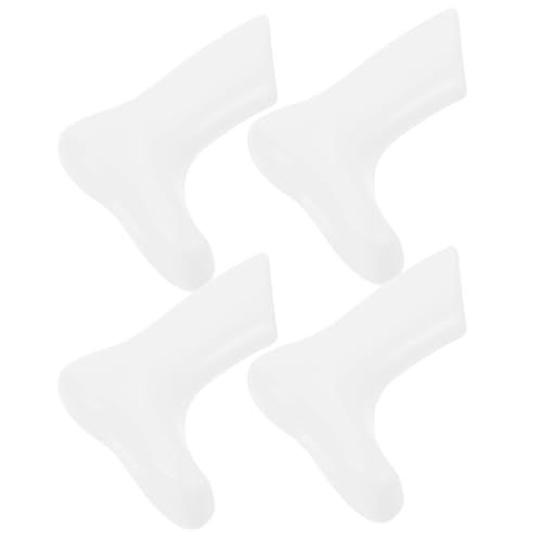 EXCEART 4 Stück Modellfüße Für Knöchelsocken Füße Schaufensterpuppe Hausschuhe Neuheitssocken Für Damen Zehen Mannequin-fuß Neuheit Socken Anziehschuhe Hobbit-füße Plastik Weiß von EXCEART