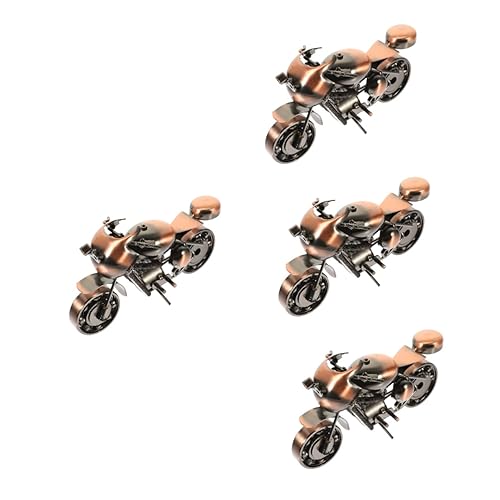 EXCEART 4 Stück Motorradmodell Spielzeug für Kinder Motorradspielzeug aus Eisen Bookshelf Decor bücherregal Dekoration Kinderspielzeug Ornament Motorräder Spielzeug Motorrad Modellflugzeug von EXCEART