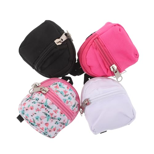EXCEART 4 Stück Teiliges Mini Rucksack für Bjd Puppen Leichte Polyester Materialien Vielseitig Gestaltbar Realistische Miniatur Schulrucksäcke für Rollenspiele und DIY Dekoration EXCEART 4 Stück Teiliges Mini Rucksack für Bjd Puppen Leichte Polyester Materialien Vielseitig Gestaltbar Realistische Miniatur Schulrucksäcke für Rollenspiele und DIY Dekoration von EXCEART
