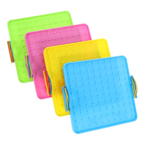 EXCEART 4-Teiliges Set Mathematik Teaching Graphics Board Montessori-Lernspielzeug Unterrichtsmaterialien Mathematik Manipulative Pegboard Peg Board Toy Plastik EXCEART 4-Teiliges Set Mathematik Teaching Graphics Board Montessori-Lernspielzeug Unterrichtsmaterialien Mathematik Manipulative Pegboard Peg Board Toy Plastik von EXCEART