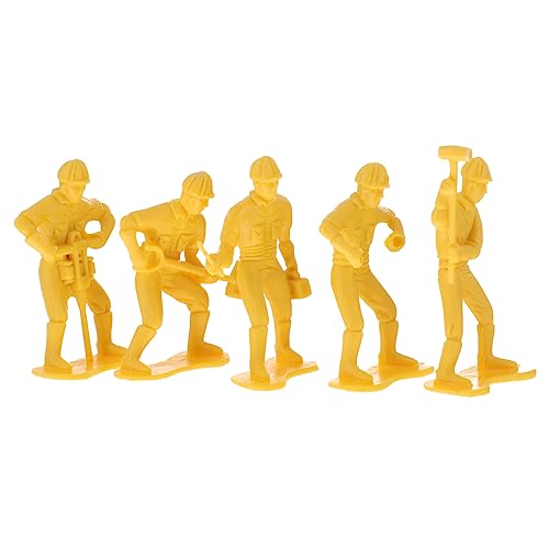 45St Mikro-Landschaftsverzierung Spielzeug spaß Sandtischfigur Figuren der arbeitenden Menschen Modelle Stehende kleine Leute mit Werkzeug Arbeiterfiguren Ornamente schmücken Suite von EXCEART