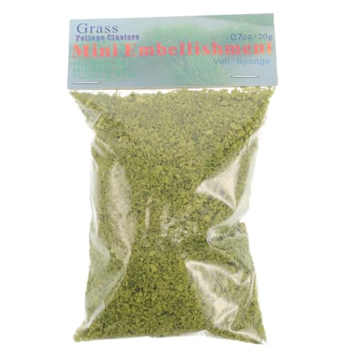 EXCEART 5 Modellbaumpulver Modelllandschaftsbasis Künstliches Gras Zum Basteln Landschaftskunstrasen Mini-statisches Gras Miniatur-pulvergras Modelllandschaft Graspulver Plastik Green von EXCEART