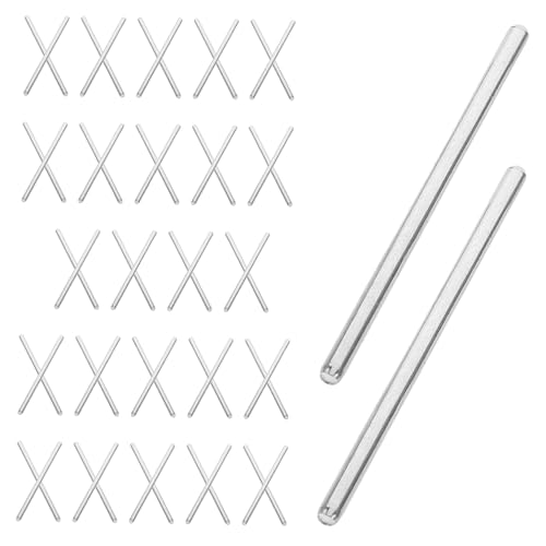 EXCEART 50 Stück Stem-spielzeugachsenteile: 2 X 42,5 Mm Eisenrundstangen Für Den DIY-rc-Modellbau – Metallrundstange – Gerade Wellenstangen, Die Achsen Für Spielzeugautomodelle Verbinden von EXCEART