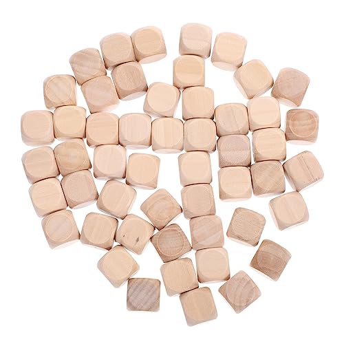 EXCEART 50 Stück leere Holzwürfel, quadratisch, unbemalt, Holzblöcke für Basteln und Spiele EXCEART 50 Stück leere Holzwürfel, quadratisch, unbemalt, Holzblöcke für Basteln und Spiele von EXCEART