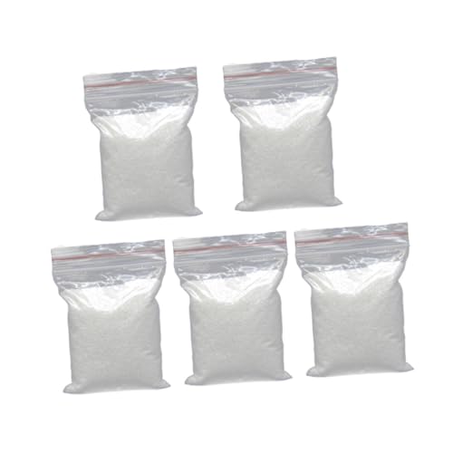 EXCEART 5Er-Packungen Multifunktionaler Aquariumsand Weißer Dekosand für Aquarien Vasen und Terrarien Gestaltungselemente für Hochzeiten und Garten Natürliche Umgebung Simulieren von EXCEART