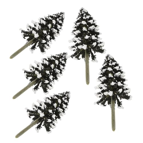 EXCEART 5St Weihnachtsbaum Mini-Bäume zum Basteln sandtisch DIY Modell Miniaturbäume für Modelle Miniatur-Zedernbäume zum Basteln Modellbaummasse Simulationsmodell Einer Zeder Plastik von EXCEART