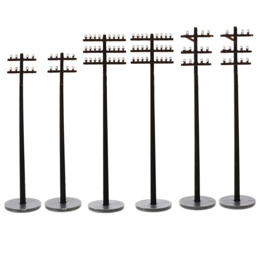 EXCEART 6 Stück Mikro-landschaftshof Stangen Straße Licht Trainieren Modellbahn Tisch Signale Bausatz Eisenbahn Bausätze Mini Post Zug Schienen Pole Yard Ornamente Abs EXCEART 6 Stück Mikro-landschaftshof Stangen Straße Licht Trainieren Modellbahn Tisch Signale Bausatz Eisenbahn Bausätze Mini Post Zug Schienen Pole Yard Ornamente Abs von EXCEART